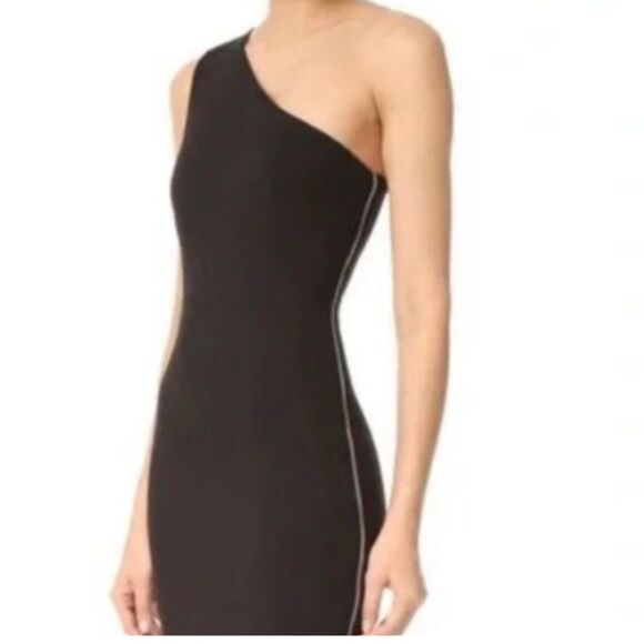 💥 Ali & Jay Gorgeous One Shoulder Form Fitting Side Zipped Dress ~ Size XS 💥 - Picture 2 of 10